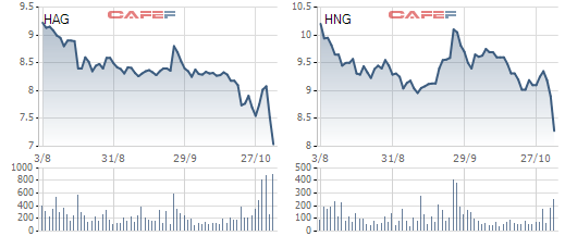  Bộ đôi cổ phiếu HAG và HNG của bầu Đức bất ngờ baymất 14% trong 2 phiên, điều gì đang xảy ra?  - Ảnh 1.