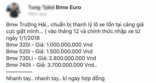  Lô xe BMW từng bị ngừng thông quan bất ngờ được rao bán với giá từ 1 tỷ đồng  - Ảnh 1.