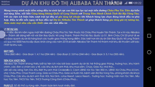  Phớt lờ mọi cảnh báo, môi giới địa ốc Alibaba tiếp tục chiêu dụ khách hàng, quảng cáo dự án  - Ảnh 1.