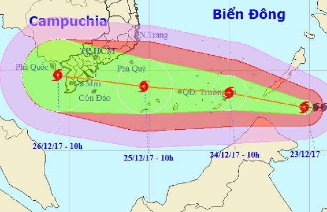 Trang dự báo thời tiết quốc tế đưa cảnh báo về bão Tembin tại Việt Nam: Mưa lớn, lụt lội nghiêm trọng và gió giật mạnh - Ảnh 1.
