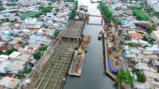Nhìn từ trên cao công trình chống ngập 10.000 tỷ đang dần thành hình ở Sài Gòn - Ảnh 11.