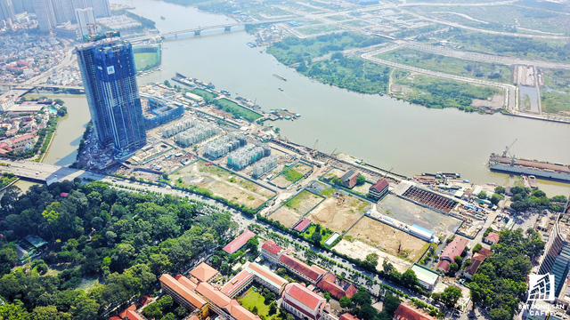  Đại công trường xây dựng các nhà ga trung tâm của tuyến tàu điện trên cao Metro số 1 nhìn từ trên cao  - Ảnh 16.