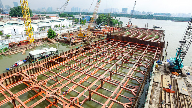 Nhìn từ trên cao công trình chống ngập 10.000 tỷ đang dần thành hình ở Sài Gòn - Ảnh 16.