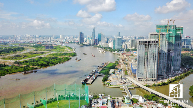  Đại công trường xây dựng các nhà ga trung tâm của tuyến tàu điện trên cao Metro số 1 nhìn từ trên cao  - Ảnh 18.