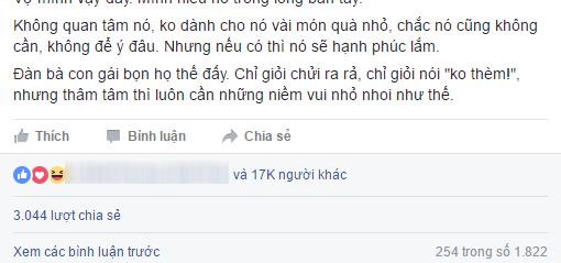 Câu chuyện thu hút hàng chục ngàn người quan tâm (Ảnh: facebook)