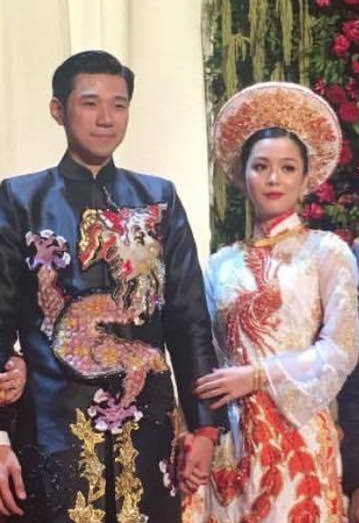 Hoàng Việt và vợ tương lai.