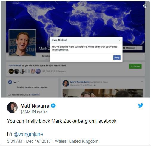 Facebook đã cho phép người dùng chặn... Mark Zuckerberg - Ảnh 3.