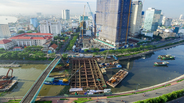 Nhìn từ trên cao công trình chống ngập 10.000 tỷ đang dần thành hình ở Sài Gòn - Ảnh 3.
