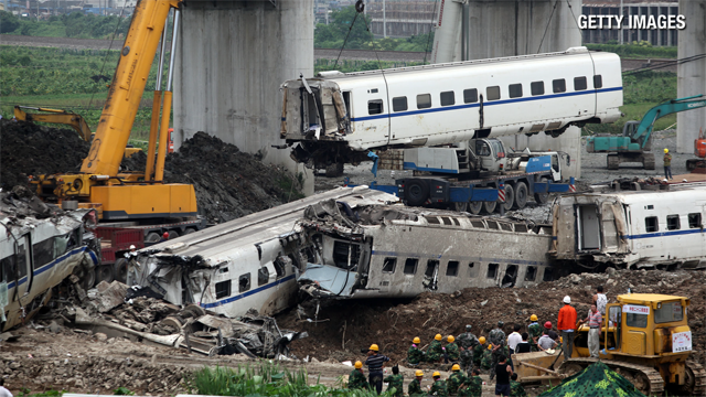 Vụ tai nạn đường sắt nghiêm trọng làm chấn động cả thế giới. Ảnh: Getty Images
