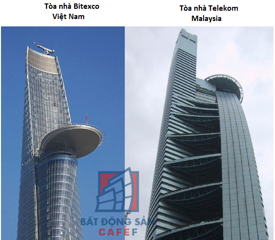 
Quan sát kỹ phần đỉnh của hai tòa tháp dễ dàng thấy sự khác biệt trong từng chi tiết.
