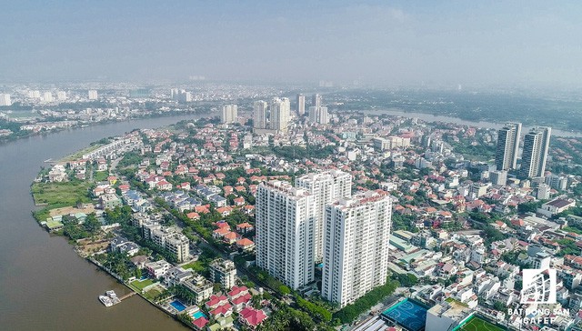  Toàn cảnh khu nhà giàu Thảo Điền nhìn từ trên cao: Đô thị hóa ồ ạt, nguy cơ ngập không phải là chuyện lạ  - Ảnh 8.