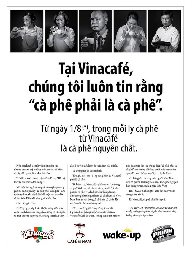 
Quảng cáo hồi giữa năm 2016 của Vinacafe
