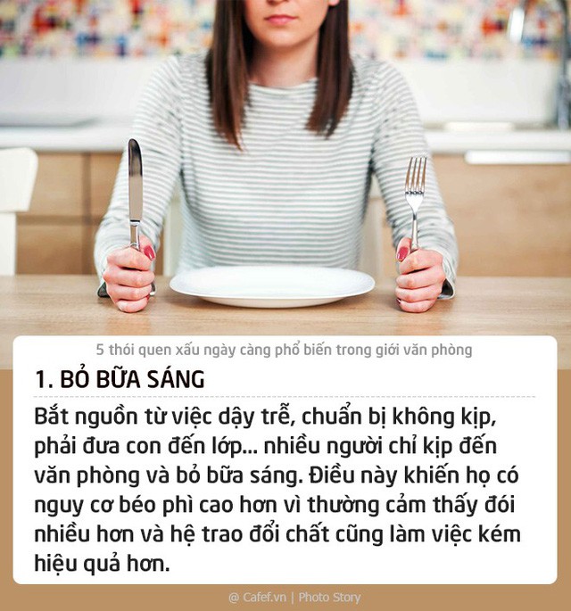 5 thói quen xấu ngày càng phổ biến trong giới văn phòng: Từ bỏ ngay nếu không muốn “tự tay” huỷ hoại sức khoẻ - Ảnh 1.