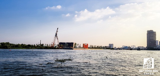  Cận cảnh dự án cầu 4.260 tỷ đồng đang xây dựng bắc qua sông Sài Gòn nối Quận 1 với Quận 2  - Ảnh 2.