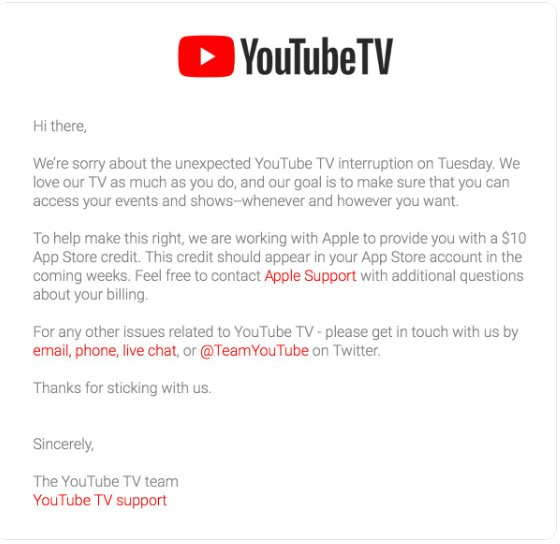YouTube bồi thường cho người dùng một khoản tiền vì sự cố sập mạng vào tuần trước - Ảnh 1.