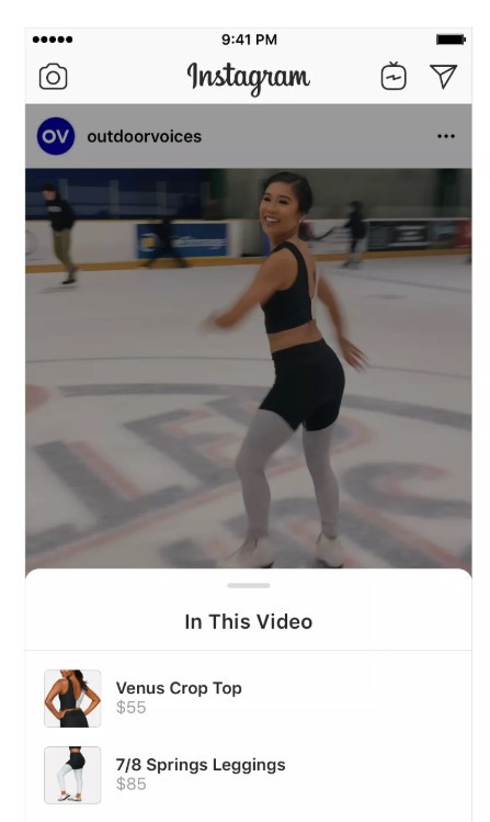 Instagram cho phép mua sắm ngay từ video của nhãn hàng - Ảnh 1.