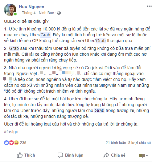 Từng cùng chung chiến tuyến với Grab trong vụ kiện với Vinasun, nhưng vừa tiến quân sang Myamar, FastGo đã tố Grab giả dối, độc quyền, cố tình viện dẫn cái gọi là 4.0 để lấp liếm vi phạm - Ảnh 2.