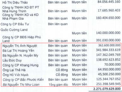  Quốc Cường Gia Lai kinh doanh khó khăn, đang mượn cả nghìn tỷ đồng từ gia đình bà Nguyễn Thị Như Loan  - Ảnh 5.