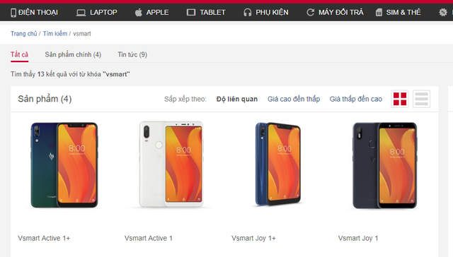 Vsmart lộ diện trên website chính thức nhà bán, chỉ chờ chốt giá - Ảnh 2. Vsmart lộ diện trên website chính thức nhà bán, chỉ chờ chốt giá - Ảnh 2.