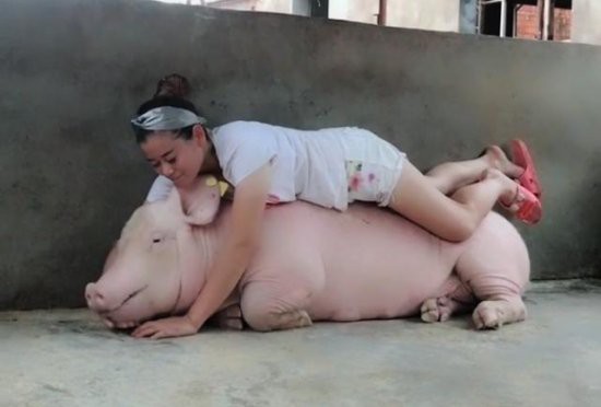 Việc nhẹ lương cao dành cho phái đẹp: Cô gái trẻ kiếm 3 tỉ đồng mỗi năm nhờ việc hôn lợn - Ảnh 2.