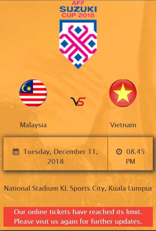 20.000 vé trận chung kết AFF Cup 2018 giữa Việt Nam và Malaysia đã được phân phối xong - Ảnh 1. 20.000 vé trận chung kết AFF Cup 2018 giữa Việt Nam và Malaysia đã được phân phối xong - Ảnh 1.