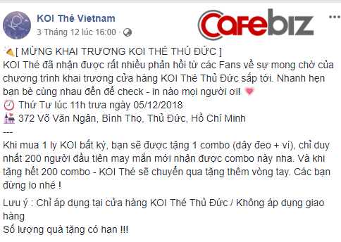 Tương tự cách Shopee, Tiki chia vui với sinh nhật Lazada, Ten Ren cũng mừng “láng giềng” Koi Thé khai trương bằng “chiêu” vô cùng đặc biệt - Ảnh 1.