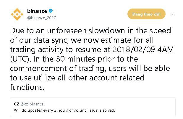 Sàn giao dịch tiền mã hóa lớn nhất thế giới Binance phủ nhận việc bị hack, sau khi phải đóng cửa bảo trì hơn một ngày - Ảnh 1.