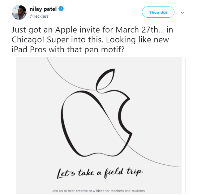 Apple đăng thiệp mời đầy ẩn ý về iPad mới, chơi cả thư pháp để vẽ logo quả táo  - Ảnh 1.