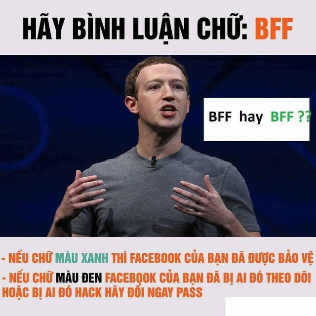  Cư dân mạng đồng loạt bình luận BFF để xác minh Facebook của mình được bảo vệ hay bị ai đó hack, theo dõi  - Ảnh 2.