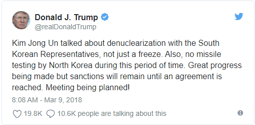 Tổng thống Trump đồng ý hội đàm trực tiếp với ông Kim Jong Un vào tháng 5 - Ảnh 1.