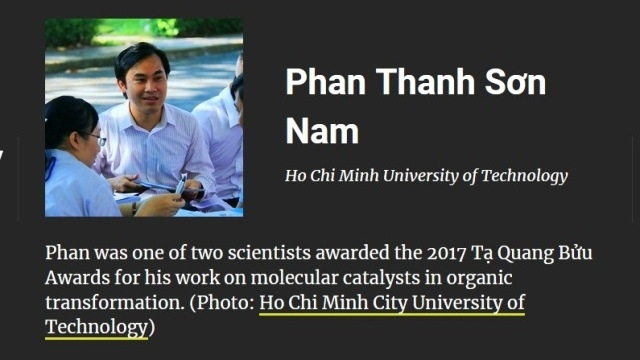 Việt Nam có hai nhà khoa học lọt vào top 100 châu Á năm 2018 - Ảnh 3. Việt Nam có hai nhà khoa học lọt vào top 100 châu Á năm 2018 - Ảnh 3.