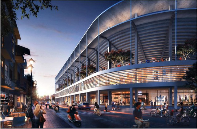 Bầu Hiển xây sân vận động Hàng Đẫy mới 250 triệu Euro trông như sân bóng Ngoại hạng Anh - Ảnh 5.