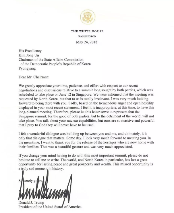 Bức thư gửi ông Kim Jong Un sai chi chít lỗi ngữ pháp bị chấm điểm F của Tổng thống Trump - Ảnh 1.