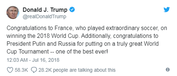 Vô địch World Cup 2018, đội tuyển Pháp được cả thế giới chúc mừng - Ảnh 10.