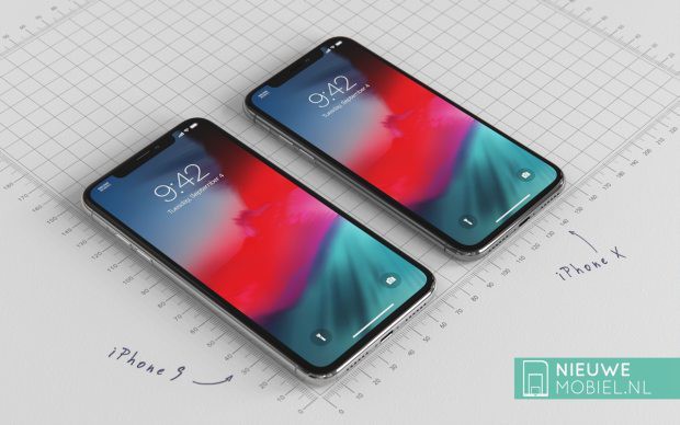 Cùng chiêm ngưỡng iPhone 9 nằm cạnh iPhone X 2018 trong những tấm hình render tuyệt đẹp - Ảnh 1.