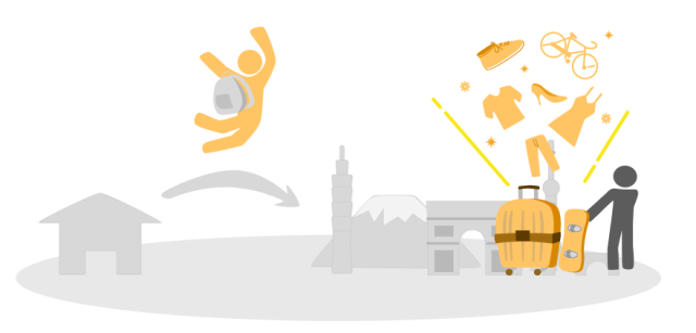 Dịch vụ chia sẻ kiểu Nhật: Giúp du khách giảm 90% khối lượng hành lý vì cái gì cũng mượn được - Ảnh 1. Dịch vụ chia sẻ kiểu Nhật: Giúp du khách giảm 90% khối lượng hành lý vì cái gì cũng mượn được - Ảnh 1.