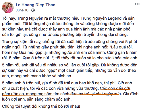 Trong khi ông Đặng Lê Nguyên Vũ năm lần bảy lượt xin đừng lôi các con vào cuộc, bà Lê Hoàng Diệp Thảo vẫn tiếp tục viết status các con bảo, các con đồng lòng hy sinh - Ảnh 1. Trong khi ông Đặng Lê Nguyên Vũ năm lần bảy lượt xin đừng lôi các con vào cuộc, bà Lê Hoàng Diệp Thảo vẫn tiếp tục viết status các con bảo, các con đồng lòng hy sinh - Ảnh 1.