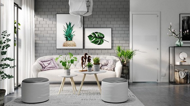 Căn hộ đẹp lạ được trang trí bằng hai màu sắc xám và trắng - Ảnh 1. Căn hộ đẹp lạ được trang trí bằng hai màu sắc xám và trắng - Ảnh 1.