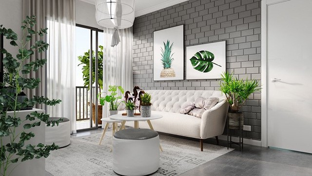 Căn hộ đẹp lạ được trang trí bằng hai màu sắc xám và trắng - Ảnh 2. Căn hộ đẹp lạ được trang trí bằng hai màu sắc xám và trắng - Ảnh 2.