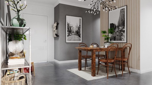 Căn hộ đẹp lạ được trang trí bằng hai màu sắc xám và trắng - Ảnh 6. Căn hộ đẹp lạ được trang trí bằng hai màu sắc xám và trắng - Ảnh 6.