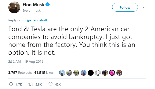 Được khuyên nên ngủ sớm, Elon Musk đanh đá đáp trả - Ảnh 2.