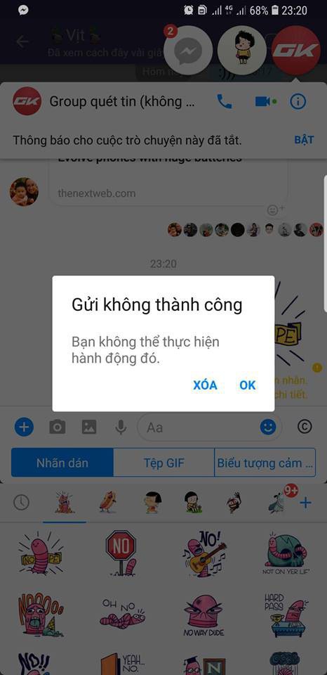 Facebook Việt Nam gặp lỗi diện rộng: News Feed trắng xóa, Messenger không cho gửi sticker và emoji - Ảnh 3.