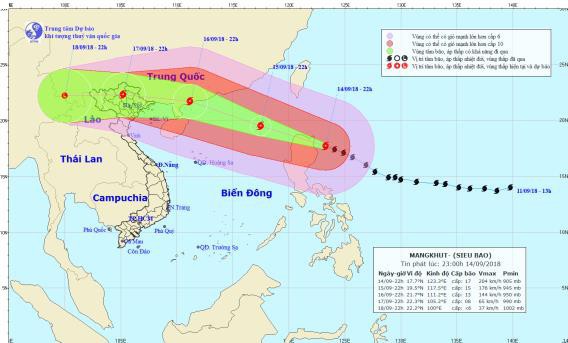 Hà Nội ra công điện hoả tốc nhằm ứng phó với siêu bão Mangkhut sắp vào biển Đông - Ảnh 1.