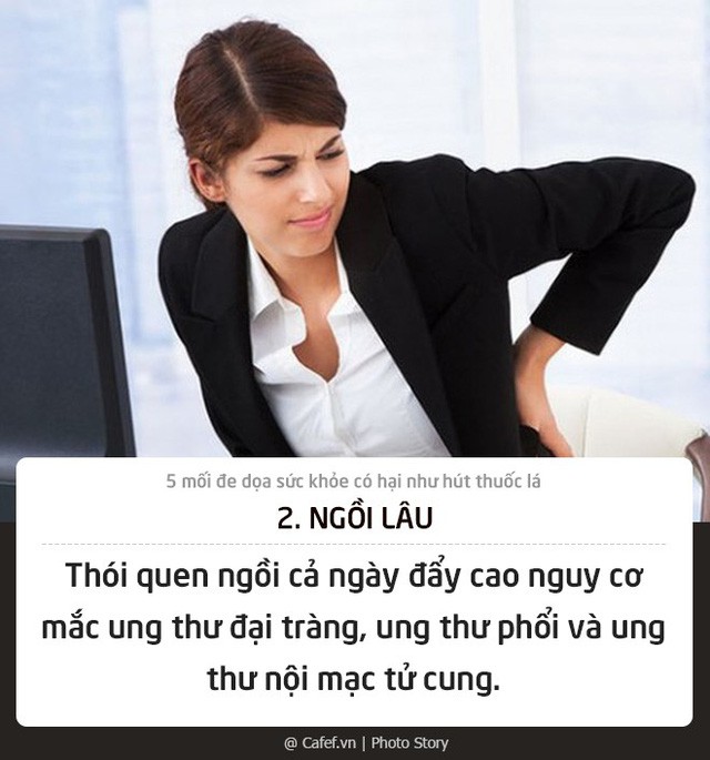 5 mối đe dọa sức khỏe có hại chẳng kém gì hút thuốc lá mà 100% chúng ta đang bỏ qua  - Ảnh 2.