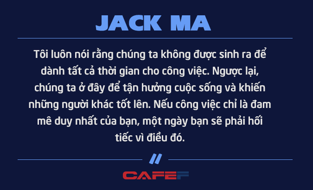 Jack Ma nghỉ hưu ở tuổi 54 vì không muốn chết ở văn phòng: Chúng ta không được sinh ra để dành toàn bộ thời gian cho công việc mà để tận hưởng cuộc sống và giúp những người khác tốt lên - Ảnh 1. Jack Ma nghỉ hưu ở tuổi 54 vì không muốn chết ở văn phòng: Chúng ta không được sinh ra để dành toàn bộ thời gian cho công việc mà để tận hưởng cuộc sống và giúp những người khác tốt lên - Ảnh 1.