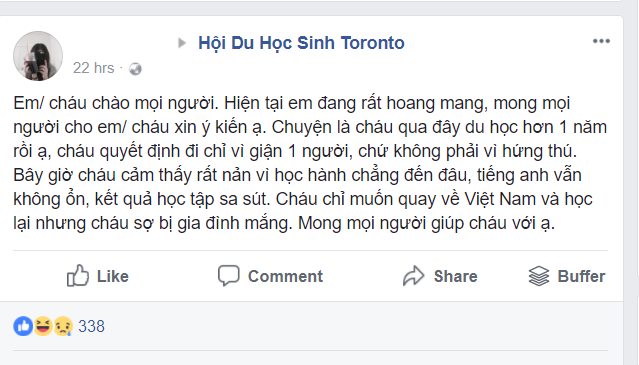  Tranh cãi xoay quanh chuyện nữ du học sinh Canada đòi bỏ về vì áp lực học tập  - Ảnh 1.