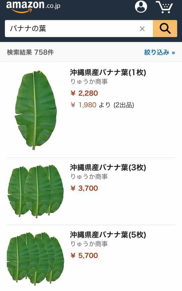 Lá chuối tươi đăng bán trên Amazon gần 500 nghìn 1 lá, mua 5 lá giảm giá còn 1 triệu 2 - Ảnh 1.