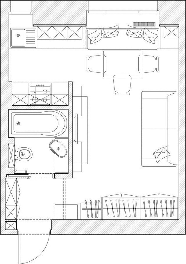 Căn hộ 23m2 đẹp hút hồn của cô nàng độc thân - Ảnh 11. Căn hộ 23m2 đẹp hút hồn của cô nàng độc thân - Ảnh 11.