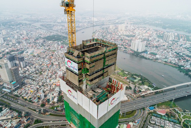  Cận cảnh tòa tháp cao nhất Việt Nam Landmark 81 chuẩn bị cất nóc  - Ảnh 6.