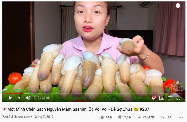 Hiện tượng MXH Quỳnh Trần JP đang sở hữu 4 video khủng nhất nhì giới Youtube ẩm thực Việt: toàn món đắt tiền, mukbang đúng kiểu “dạ dày không đáy” - Ảnh 3.